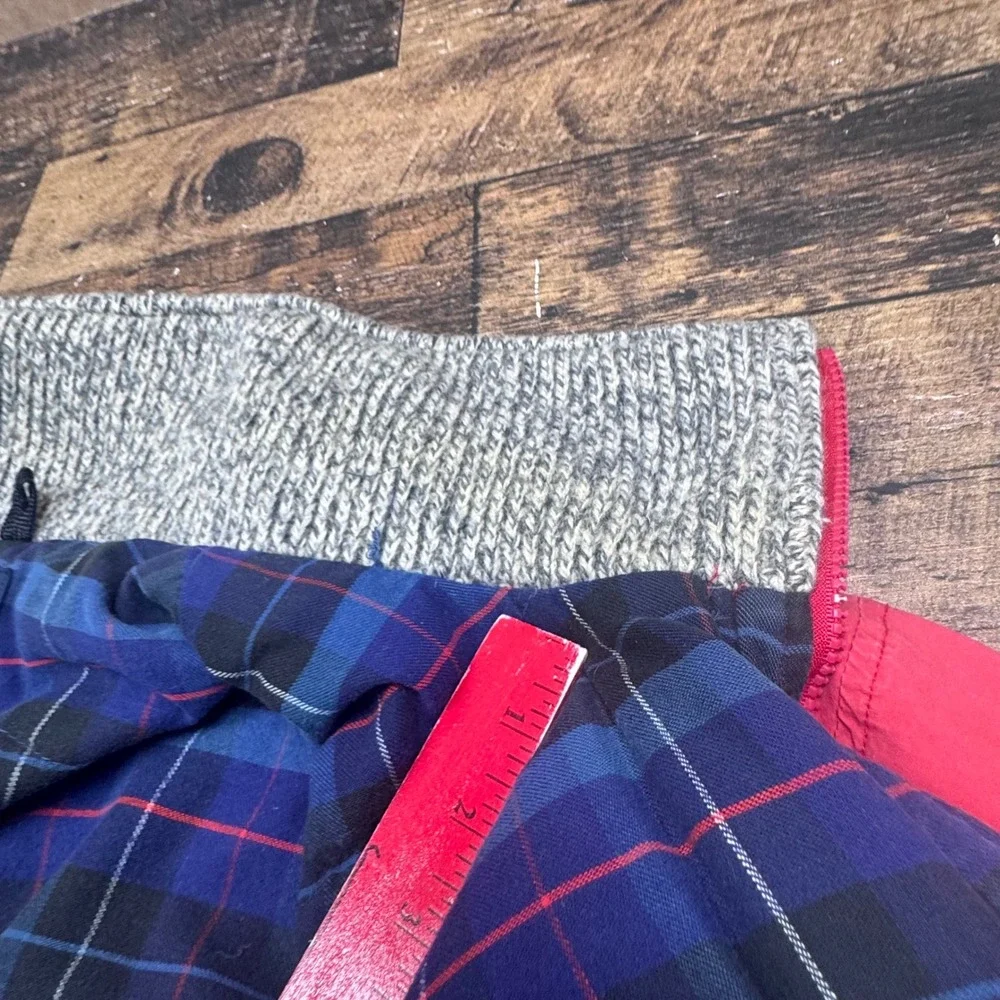 Vintage Woolrich Mens Red Plaid Lined Down‎ Puffer Jacket Size Large
